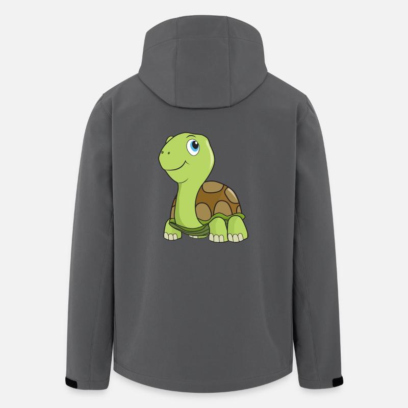 Landschildkröte Schildkröte - Recycelte Männer Softshell-Jacke von Stanley/Stella - Anthrazit