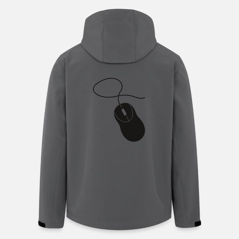 computer mouse - Men’s Recycled Softshell Jacket by Stanley/Stella - anthracite