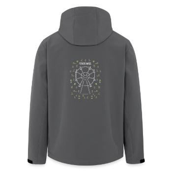 Das Chemie - Riesenrad! - Geschenk - Recycelte Männer Softshell-Jacke von Stanley/Stella - Anthrazit - Hinten - AI Model Male 185 light (185cm)