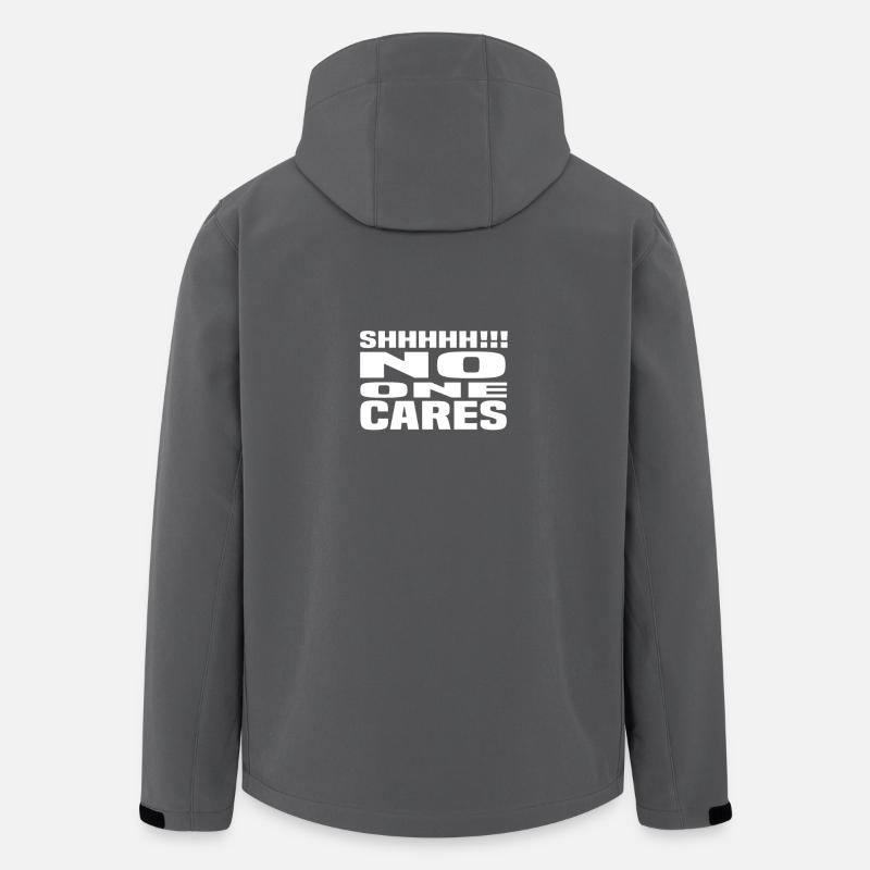 No One Cares - Veste softshell homme en polyester recyclé Stanley/Stella - charbon