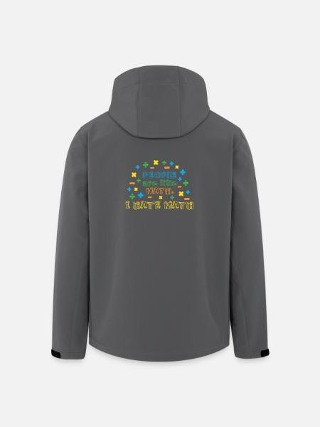 Menschen sind wie Mathe, ich hasse Mathe - Recycelte Männer Softshell-Jacke von Stanley/Stella - Anthrazit