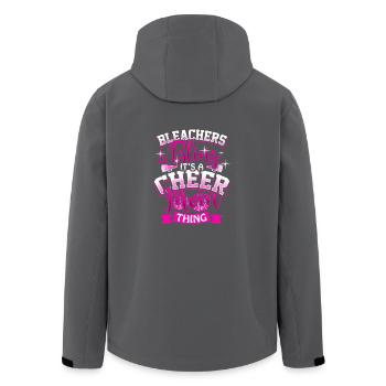 Cheerleader Mutter Mom Geschenk - Recycelte Männer Softshell-Jacke von Stanley/Stella - Anthrazit - Hinten - AI Model Male 185 light (185cm)