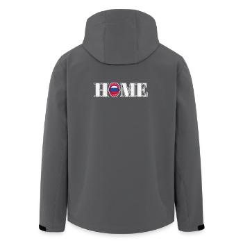 Russland Home Geschenk - Recycelte Männer Softshell-Jacke von Stanley/Stella - Anthrazit - Hinten - AI Model Male 185 light (185cm)