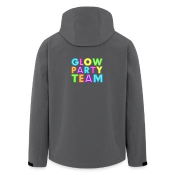 Glow Party Team - Recycelte Männer Softshell-Jacke von Stanley/Stella - Anthrazit - Hinten - AI Model Male 185 light (185cm)
