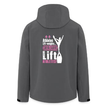 Cheerleader Cheerleading Athlet Cheer Geschenk - Recycelte Männer Softshell-Jacke von Stanley/Stella - Anthrazit - Hinten - AI Model Male 185 light (185cm)