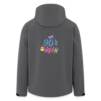 90's Kid Geschenk - Recycelte Männer Softshell-Jacke von Stanley/Stella - Anthrazit - Hinten - AI Model Male 185 light (185cm)