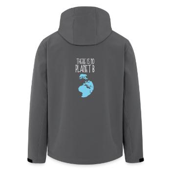 Kein Planet B Klimaerwärmung Klimawechsel Geschenk - Recycelte Männer Softshell-Jacke von Stanley/Stella - Anthrazit - Hinten - AI Model Male 185 light (185cm)