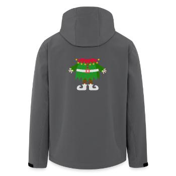 Weihnachten - Geschenk - Ugly - Weihnachtswichtel - Recycelte Männer Softshell-Jacke von Stanley/Stella - Anthrazit - Hinten - AI Model Male 185 light (185cm)