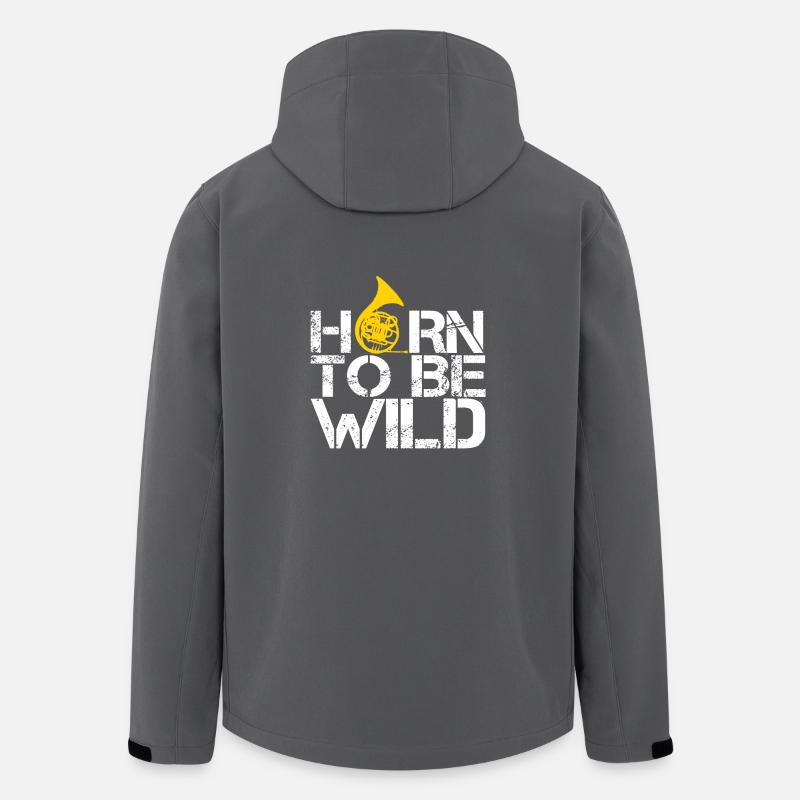 HORN TO BE WILD - Recycelte Männer Softshell-Jacke von Stanley/Stella - Anthrazit