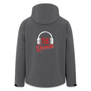 The Original The Remix T Shirt Distressed - Recycelte Männer Softshell-Jacke von Stanley/Stella - Anthrazit - Hinten - AI Model Male 185 light (185cm)