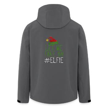 Let Me Take An Elfie Ugly Style - Recycelte Männer Softshell-Jacke von Stanley/Stella - Anthrazit - Hinten - AI Model Male 185 light (185cm)