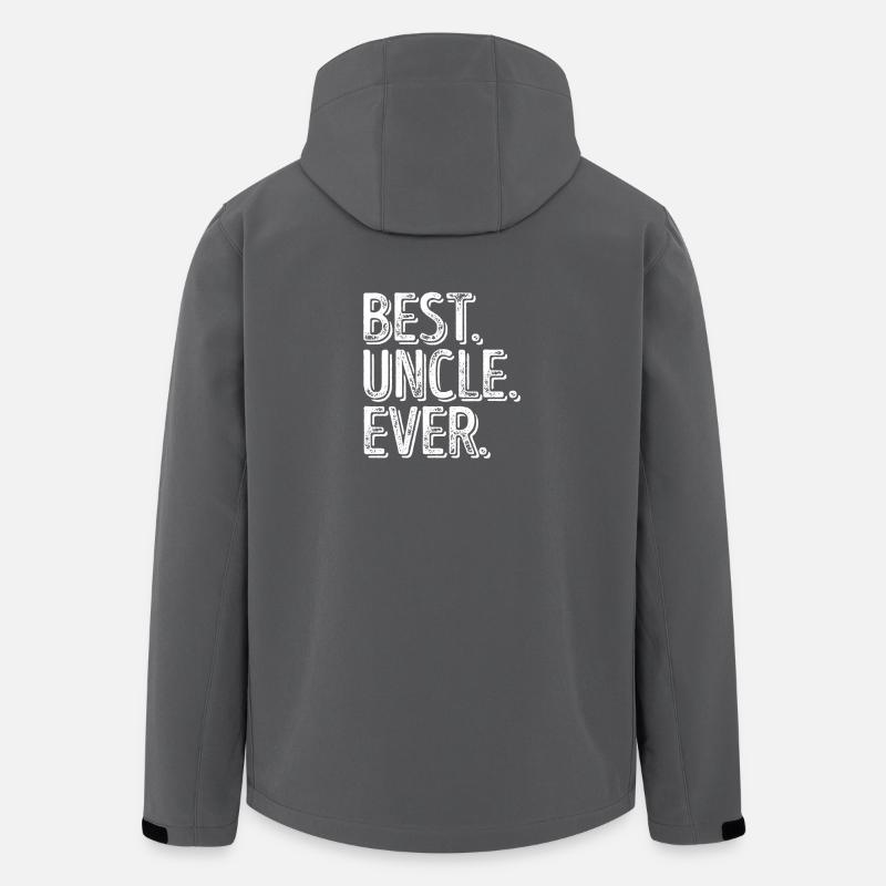 Meilleur oncle JAMAIS - Veste softshell homme en polyester recyclé Stanley/Stella - charbon
