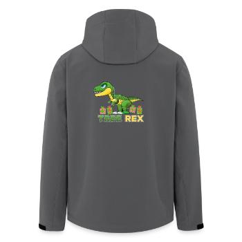 Tree Rex T-Rex Dinosaurier Weihnachten Geschenk - Recycelte Männer Softshell-Jacke von Stanley/Stella - Anthrazit - Hinten - AI Model Male 185 light (185cm)