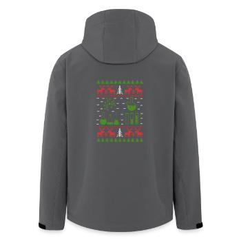 scientist chemistry ugly christmas jumper - Recycelte Männer Softshell-Jacke von Stanley/Stella - Anthrazit - Hinten - AI Model Male 185 light (185cm)
