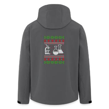 chemistry experiment ugly christmas jumper - Recycelte Männer Softshell-Jacke von Stanley/Stella - Anthrazit - Hinten - AI Model Male 185 light (185cm)