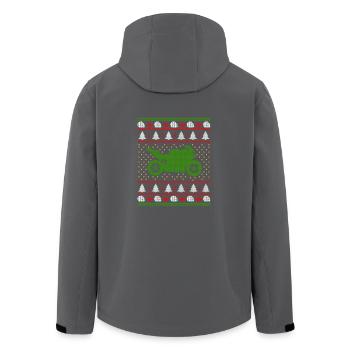 Motorcycle Ugly Christmas Superbike Gift Shirt - Recycelte Männer Softshell-Jacke von Stanley/Stella - Anthrazit - Hinten - AI Model Male 185 light (185cm)