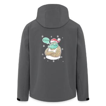 Santa Tattoo - Recycelte Männer Softshell-Jacke von Stanley/Stella - Anthrazit - Hinten - AI Model Male 185 light (185cm)