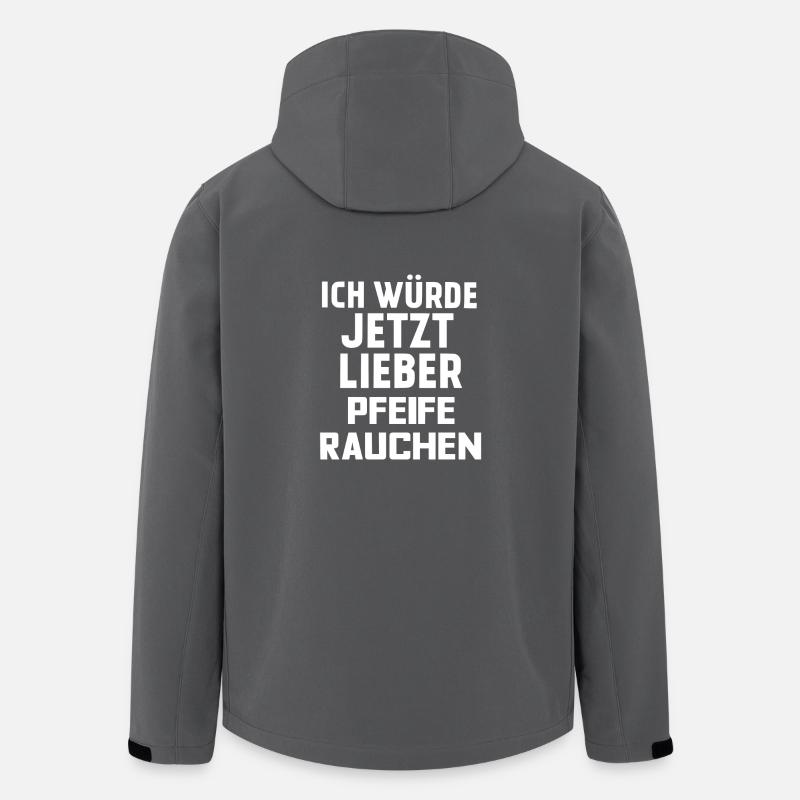 PFEIFE RAUCHEN - Recycelte Männer Softshell-Jacke von Stanley/Stella - Anthrazit