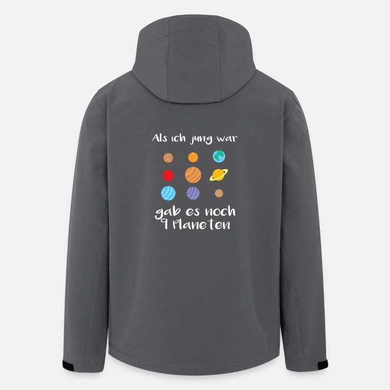 Als ich jung war, gab es noch 9 Planeten - Recycelte Männer Softshell-Jacke von Stanley/Stella - Anthrazit