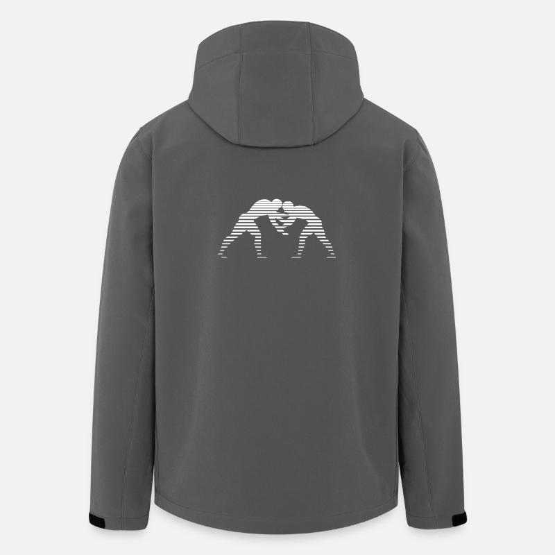 lutte - Veste softshell homme en polyester recyclé Stanley/Stella - charbon