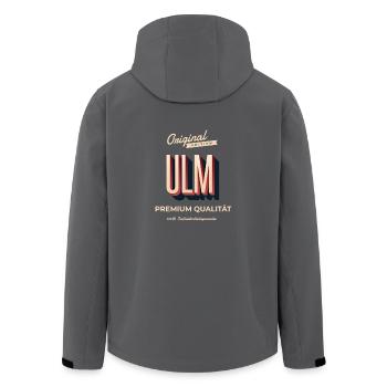 Ulm - Recycelte Männer Softshell-Jacke von Stanley/Stella - Anthrazit - Hinten - AI Model Male 185 light (185cm)