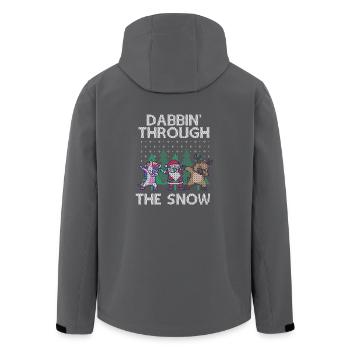 Dabbing Santa Dabbing Einhorn Weihnachten Geschenk - Recycelte Männer Softshell-Jacke von Stanley/Stella - Anthrazit - Hinten - AI Model Male 185 light (185cm)