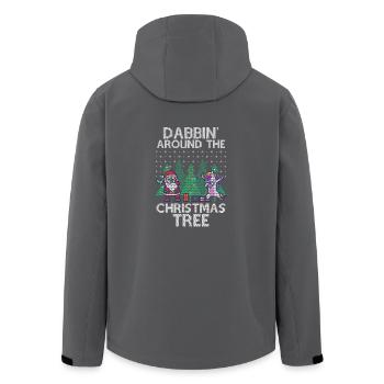 Dabbing Santa Dabbing Einhorn Weihnachten Geschenk - Recycelte Männer Softshell-Jacke von Stanley/Stella - Anthrazit - Hinten - AI Model Male 185 light (185cm)