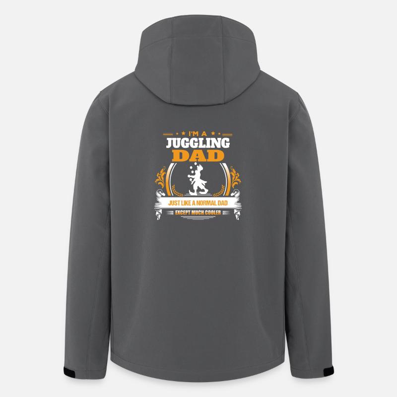 Jonglieren Dad Shirt Geschenkidee - Recycelte Männer Softshell-Jacke von Stanley/Stella - Anthrazit