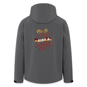 Funny Schnitzel Shirt German Flag - Recycelte Männer Softshell-Jacke von Stanley/Stella - Anthrazit - Hinten - AI Model Male 185 light (185cm)