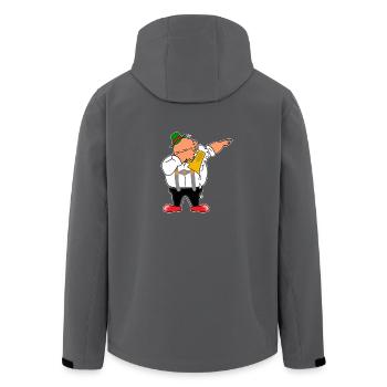 Lederhosen Dabbing - Recycelte Männer Softshell-Jacke von Stanley/Stella - Anthrazit - Hinten - AI Model Male 185 light (185cm)