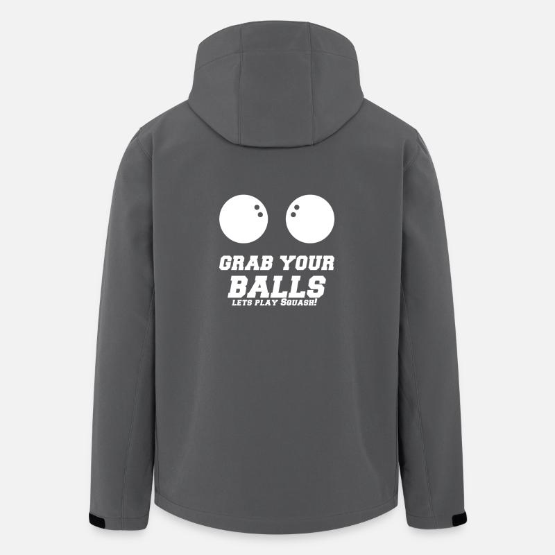 squash - Veste softshell homme en polyester recyclé Stanley/Stella - charbon