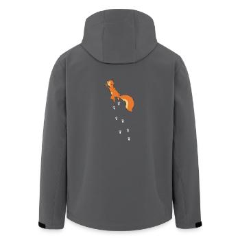 Kletterndes Eichhörnchen Nagetier Squirrel - Recycelte Männer Softshell-Jacke von Stanley/Stella - Anthrazit - Hinten - AI Model Male 185 light (185cm)