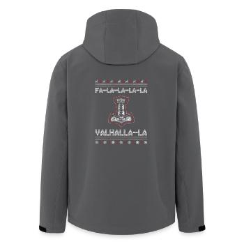 Weihnachten Shirt Thor Hammer Mjolnir Wikinger - Recycelte Männer Softshell-Jacke von Stanley/Stella - Anthrazit - Hinten - AI Model Male 185 light (185cm)