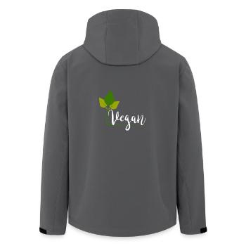 Vegan - Recycelte Männer Softshell-Jacke von Stanley/Stella - Anthrazit - Hinten - AI Model Male 185 light (185cm)
