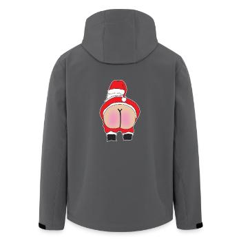 Santas Butt - Recycelte Männer Softshell-Jacke von Stanley/Stella - Anthrazit - Hinten - AI Model Male 185 light (185cm)