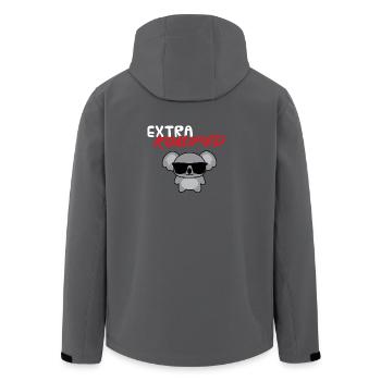 Koala - T-Shirt - Sonnenbrille - Extra - Recycelte Männer Softshell-Jacke von Stanley/Stella - Anthrazit - Hinten - AI Model Male 185 light (185cm)