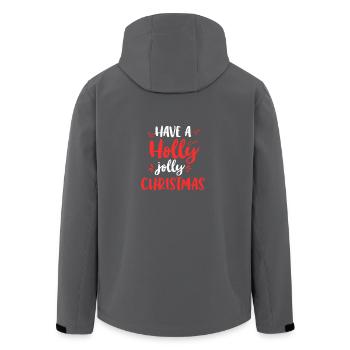 Haben Sie eine Holly Jolly Weihnachten Funny Holiday Xmas - Recycelte Männer Softshell-Jacke von Stanley/Stella - Anthrazit - Hinten - AI Model Male 185 light (185cm)