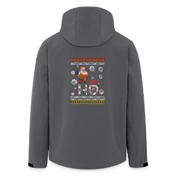 Santa Ho - Recycelte Männer Softshell-Jacke von Stanley/Stella - Anthrazit - Hinten - AI Model Male 185 light (185cm)
