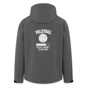 Volleyball Talent loading Bitte Warten Geschenk - Recycelte Männer Softshell-Jacke von Stanley/Stella - Anthrazit - Hinten - AI Model Male 185 light (185cm)