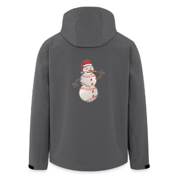 Christmas Baseball - Recycelte Männer Softshell-Jacke von Stanley/Stella - Anthrazit - Hinten - AI Model Male 185 light (185cm)