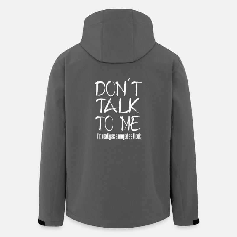 Don't talk to - I'm really so annoyed - Men’s Recycled Softshell Jacket by Stanley/Stella - anthracite