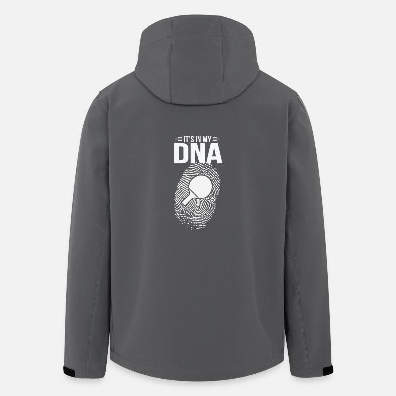 Tischtennis damit Geboren DNA Geschenk - Recycelte Männer Softshell-Jacke von Stanley/Stella - Anthrazit