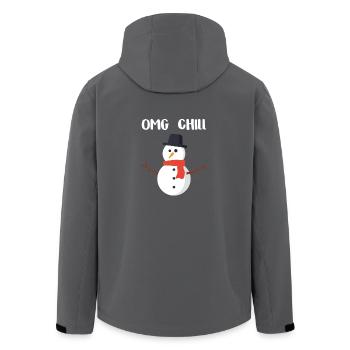 OMG Chill Geschenk für Chill People - Recycelte Männer Softshell-Jacke von Stanley/Stella - Anthrazit - Hinten - AI Model Male 185 light (185cm)