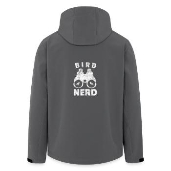 Bird Nerd Geschenk Vogelbeobachter Vögel Vogel - Recycelte Männer Softshell-Jacke von Stanley/Stella - Anthrazit - Hinten - AI Model Male 185 light (185cm)