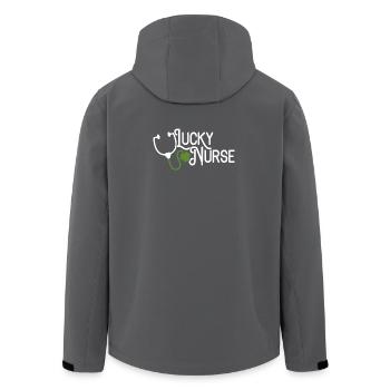 St. Patrick's Day Shirt for Nurse Lucky Nurse Tee - Recycelte Männer Softshell-Jacke von Stanley/Stella - Anthrazit - Hinten - AI Model Male 185 light (185cm)