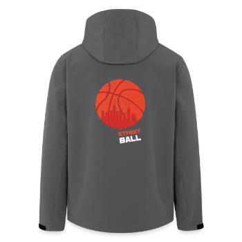Basketball Shirt - Geschenk - Recycelte Männer Softshell-Jacke von Stanley/Stella - Anthrazit - Hinten - AI Model Male 185 light (185cm)