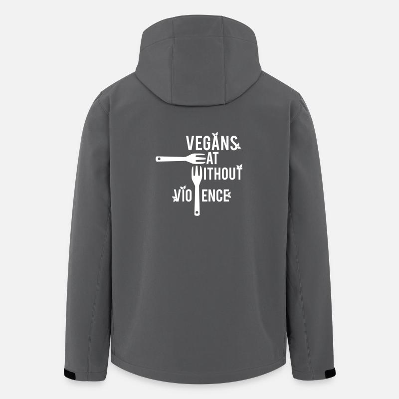Vegan - T-Shirt - Vegetarier - Geschenk - Recycelte Männer Softshell-Jacke von Stanley/Stella - Anthrazit