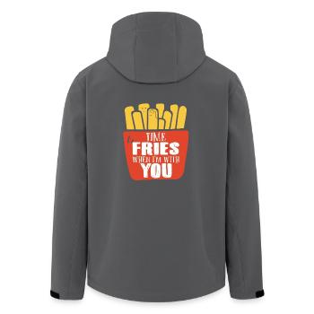 Time Fries with you | Zeit steht still - Recycelte Männer Softshell-Jacke von Stanley/Stella - Anthrazit - Hinten - AI Model Male 185 light (185cm)