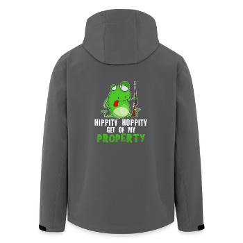 Hippity hoppity Get Off My Property - Veste softshell homme en polyester recyclé Stanley/Stella - charbon - Dos - AI Model Male 185 light (185cm)