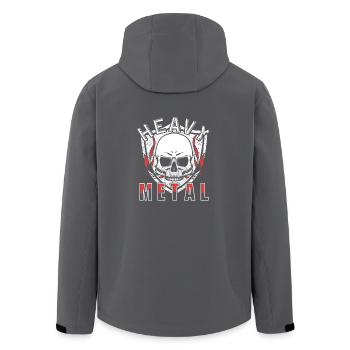 Heavy Metal - Recycelte Männer Softshell-Jacke von Stanley/Stella - Anthrazit - Hinten - AI Model Male 185 light (185cm)